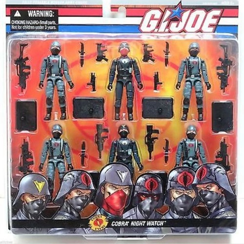 G.I. Joe: COBRA NIGHT WATCH, COBRA TROOPERS 6 pack HTF