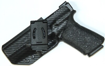 REVKEL OWB Quick Attach Cross Draw Belt Loop holster in Back Carbon Fiber
