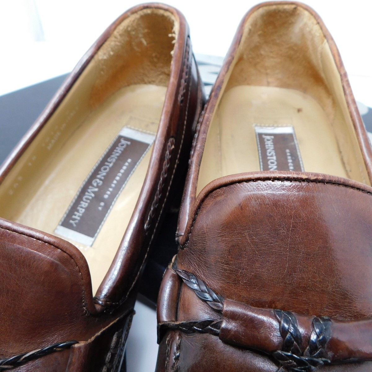靴 JOHNSTON&MURPHY \"made in italy\" loafer Johnston & Murphy Handcrafted Slip On Loafers Shoes Italy