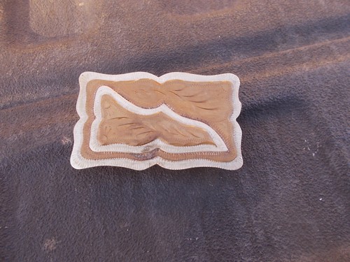 Vintage Hand Made Layered Western Belt Buckle - Picture 2 of 5