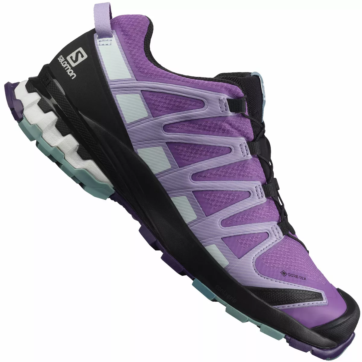 Salomon XA Pro 3D v8 GTX Mujer Zapatos para Correr Trail Jogging Púrpura  Nuevos