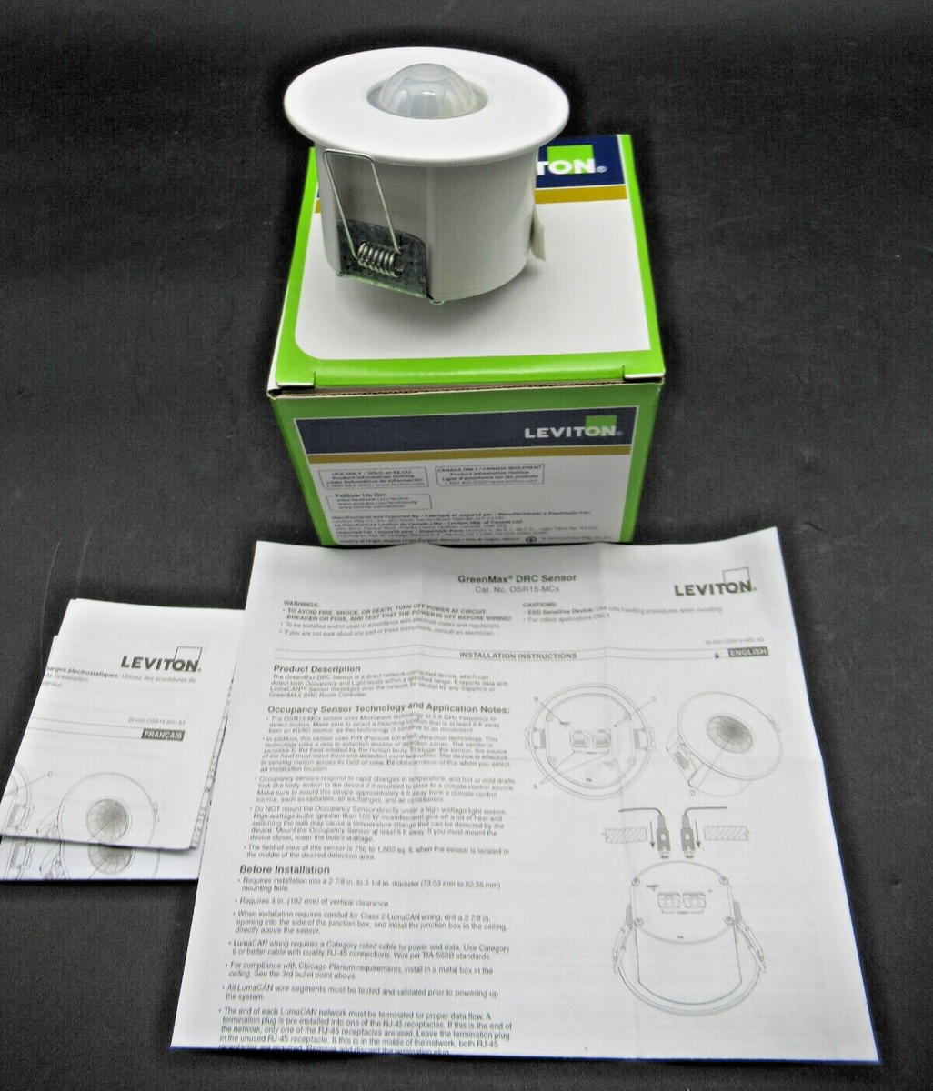 Leviton GreenMax DRC Occupancy Photocell Sensor (White Leviton GreenMax DRC Occupancy Photocell Sensor (White