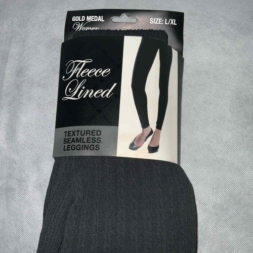 Gold Medal Fleece Lined Leggings. Gray 