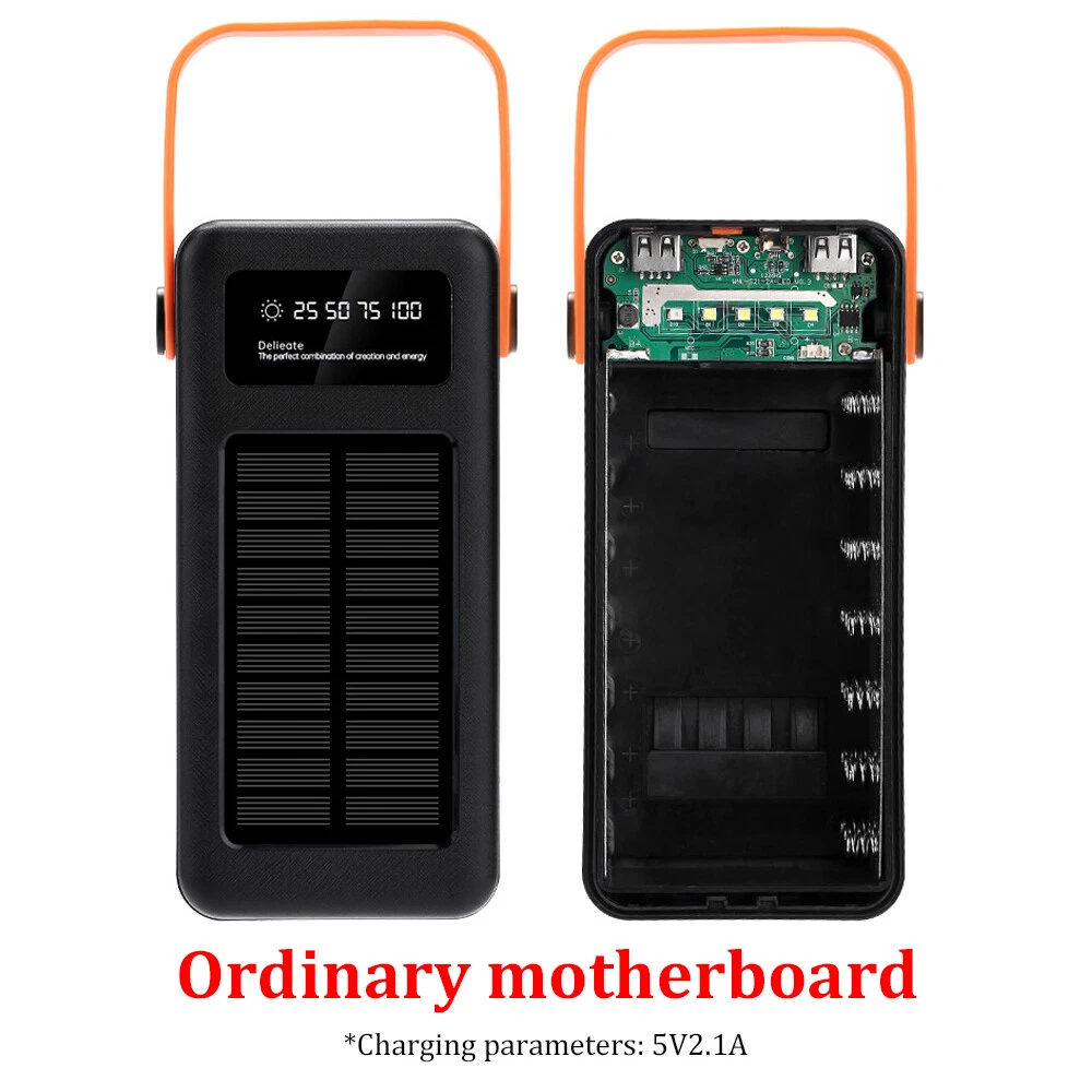 Power Bank DIY Case Kit with 21x18650 Battery Support Fast Charging Detachable Shell Box for Custom Builds