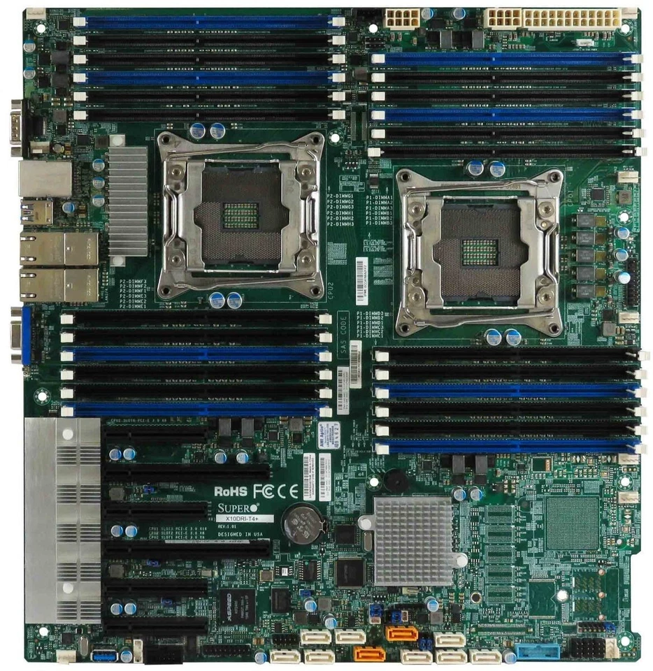 Cartes Mères Supermicro X10dri-t4 + Double Prise 2011-V3 24xDDR4 Eatx Intel C612 - Image 2 of 3