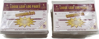Lot of 50 JJ Keller 19361 (545-MP) Loose-Leaf Drivers Daily Log Book w/ Recap 