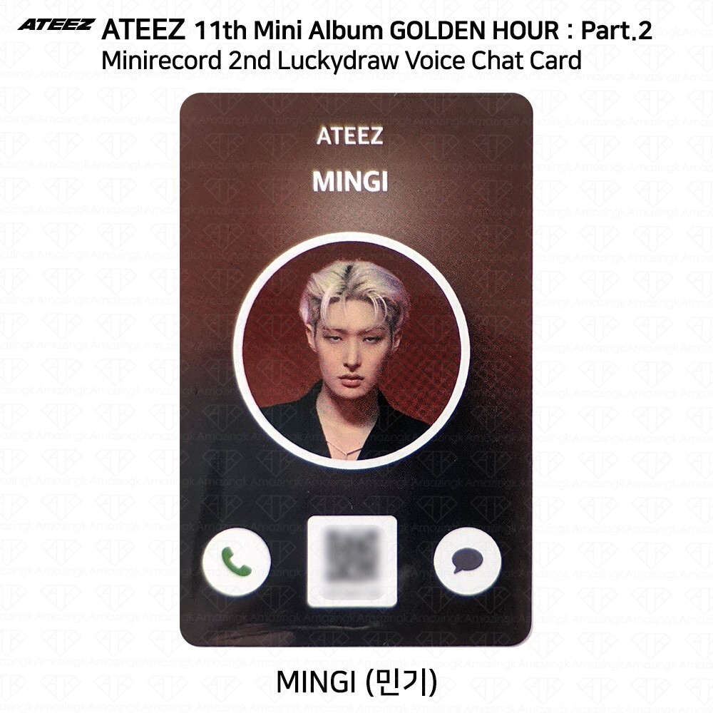 ateez minirecord golden hour 2 ミンギ ATEEZ Golden Hour Part.2 MiniRecord Online 2nd Luckydraw