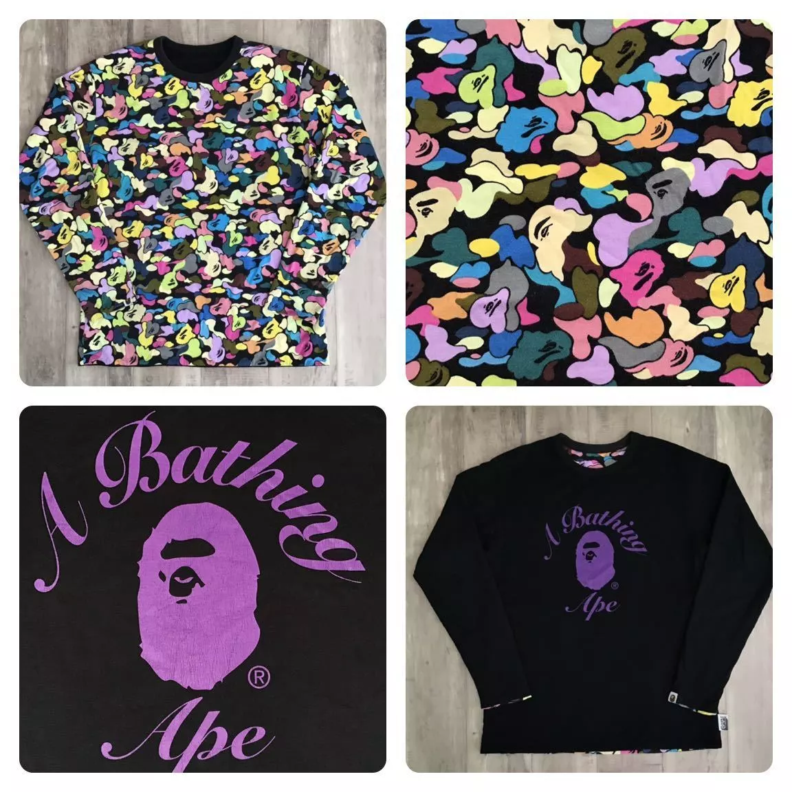 long sleeve bape shirt