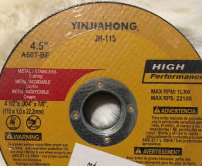 41/2'' CUTTING DISC 115 mm METAL CUT OFF WHEEL ANGLE GRINDER STEEL STAINLESS 1.mm