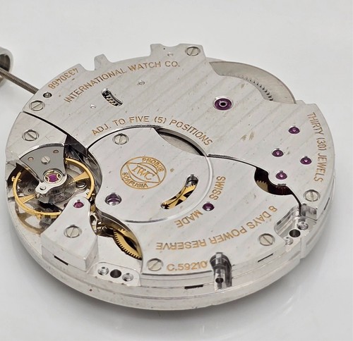 Movimento riserva carica 8 GIORNI carica manuale originale IWC calibro 59210 Portofino - Foto 3 di 7