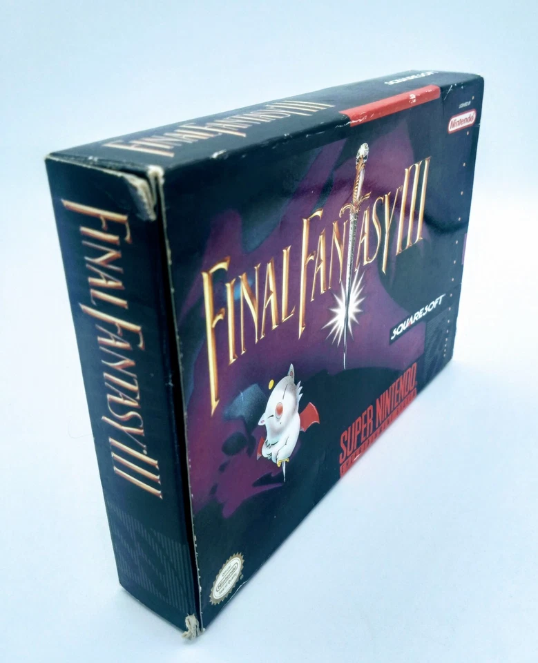 Final Fantasy III (Nintendo SNES, 1994) SNES CIB COMPLETE  Free Protector case - Image 3 of 4