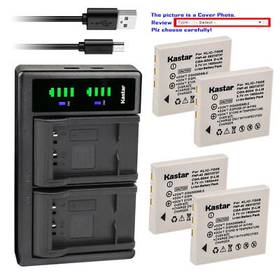 Kastar Battery LTD2 USB Charger for Rollei DA10 DB60 DP60 DX63 DX68 Tribute DT6