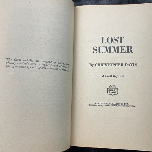 Vintage Pulp Sleaze Taschenbuch GGA Lost Summer Christopher Davis 1959 - Bild 5 von 7