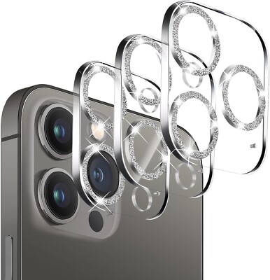 3x Protector De Lente Camara Para iPhone 14 Pro Max Vidrio Templado Protectora
