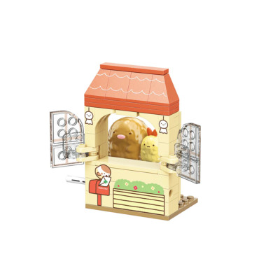 Qman Keeppley Sumikko Gurashi Tonkatsu's windows Building Block Set