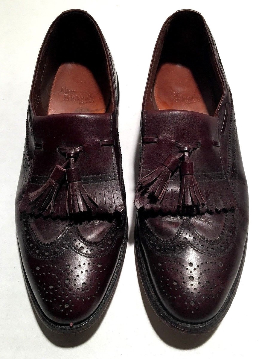 Allen Edmonds ARLINGTON Burgundy Leather Kiltie Wing Tip  display picture 2