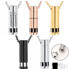 Cylinder Urn Necklace for Ashes Memorial Ashes Urn Necklace Memorial Urn Pendant