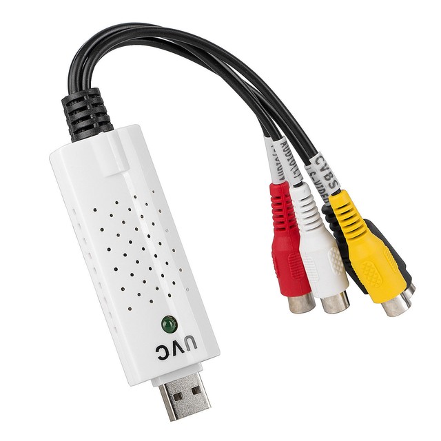 USB Video Audio Capture Card Adapter RCA Analog Svideo AV Input to