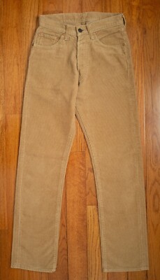 FULLCOUNT & CO. 1252 Heavy Beige Corduroy Straight Leg Jeans MADE IN JAPAN 28