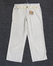 Lands End Khaki Pants Boys 8 Husky Straight Fit Beige Adjustable New