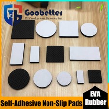 Protector Autoadhesivo Alfombrilla de Goma Almohadillas Antideslizantes Silla Pata Sofá Mesa Pies T:4mm