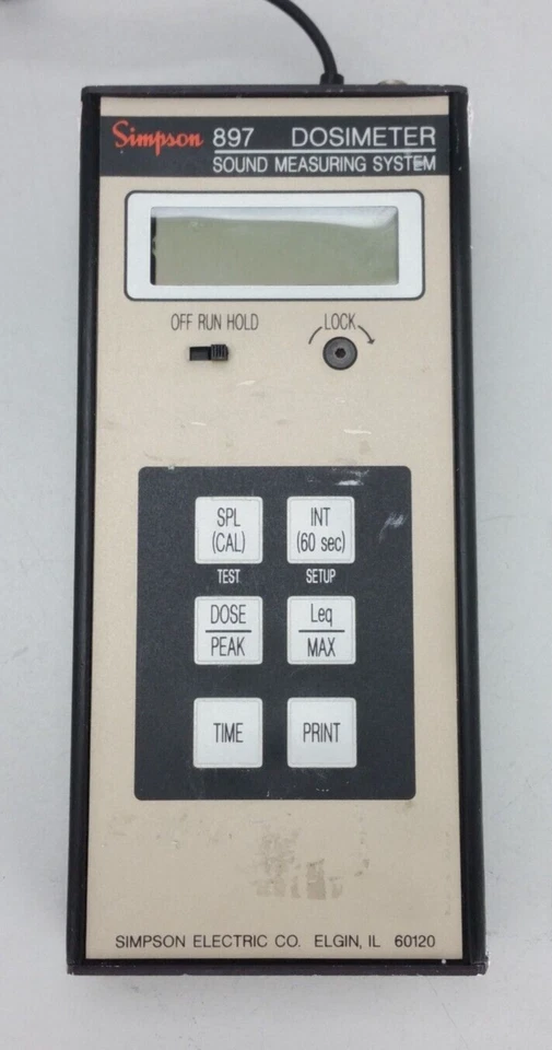 Sistema de medição de som AS-IS Simpson modelo 897 SEM RETORNO - Imagem 2 de 4