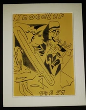 ERIC ISENBURGER (1902-1994) Original SIGNED Limited Edition Lithograph 1951 Muse