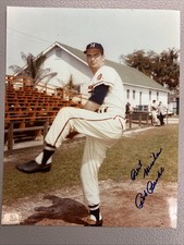 BOB BUHL Signed 8x10 Photo Milwaukee Braves