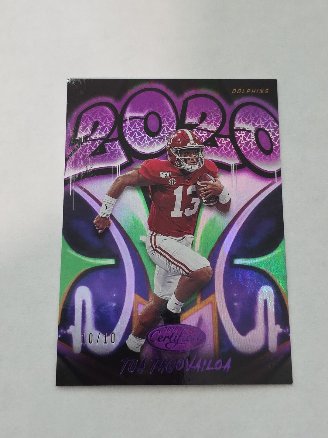 Tua Tagovailoa Panini Certified 2020 #TT Mirror Purple