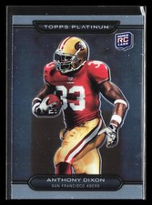 Anthony Dixon 2010 Topps Platinum ROOKIE RC #29 49ers FOOTBALL *234