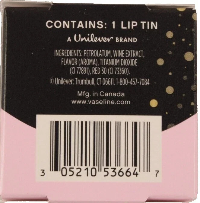 VASELINE 限量版粉色泡泡唇疗法 17 克 / 0.6 盎司 — 第 2/3 张图片