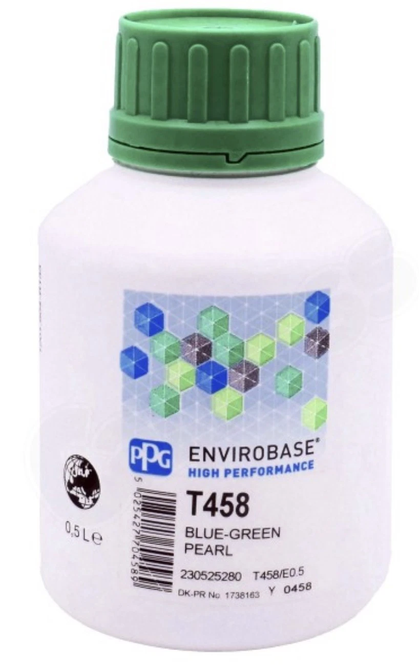 T458 PPG Refinish Envirobase High Performance 0.50 Liter BLUE GREEN PEARL - product detail image 1