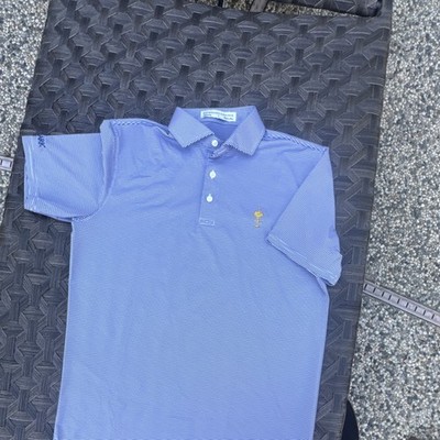 Holderness & Bourne RYDER CUP Perkins Blue/White Striped polo size small s