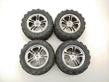 Traxxas E-Revo 1.0 Sporttraxx Talon 1/8 Monster Truck Tires 14mm Hex Wheels Used