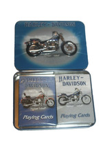 Harley Davidson Playing Cards 2 Sealed Decks in Metal Tin (Springer Softail)