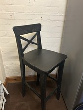 IKEA Rosentorp Black Bar Stool