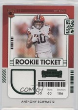 2021 Panini Contenders Rookie Ticket Swatches Anthony Schwartz #RTS-ASC 0l2q