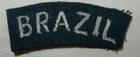 WW2 RAF ROYAL AIR FORCE BRAZIL PATCH SHOULDER TITLE MILITARY BADGE WORLD WAR II