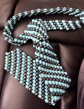 Kandi Tie Rave Plur Edm Pony Beads 14 Inches Long Stretchy String Multicolor