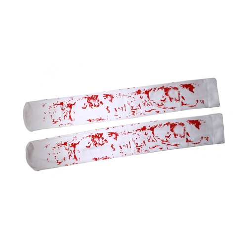1 Pair Women White Above Knee High Stockings for Halloween