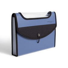 Blue Expandable 13 Pocket Performance Poly File Folder For Organizing Documents