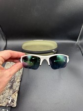 Oakley Flak Jacket Polished White W/XL Jade Iridium Polarized Lenses
