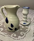 Williamsburg Ceramic Candle Stick And Small Pitcher — photo 1