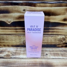 Isle of Paradise LIGHT Self Tanning Drops Face  Body 1.01oz, 30 ml Sealed