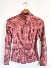 Lululemon Define Jacket Size 4 Pink Camo Heritage 365 Brier Rose Full Zip Nulux