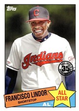 2020 Topps #85AS-18 Francisco Lindor 1985 35th Anniversary All-Stars