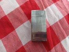 VINTAGE BIC SILVER EMBOSSED CHROME FLIP COVER CASE CIGARETTE LIGHTER RETRO #2
