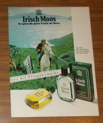 Seltene Werbung vintage SIR IRISCH MOOS After Shave Lotion mit Pflegebalsam 1989