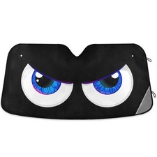 Car Windshield Cartoon Eyes Sun Shade for Front Windshield Sunshades Sun Viso...