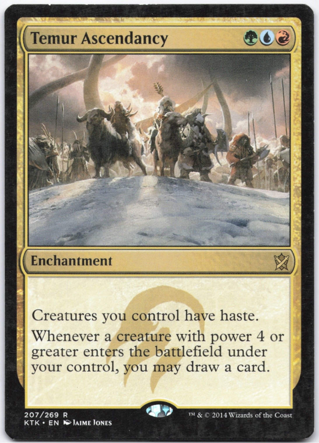 Temur Ascendancy Normal R Khans of Tarkir Promos 207p MP